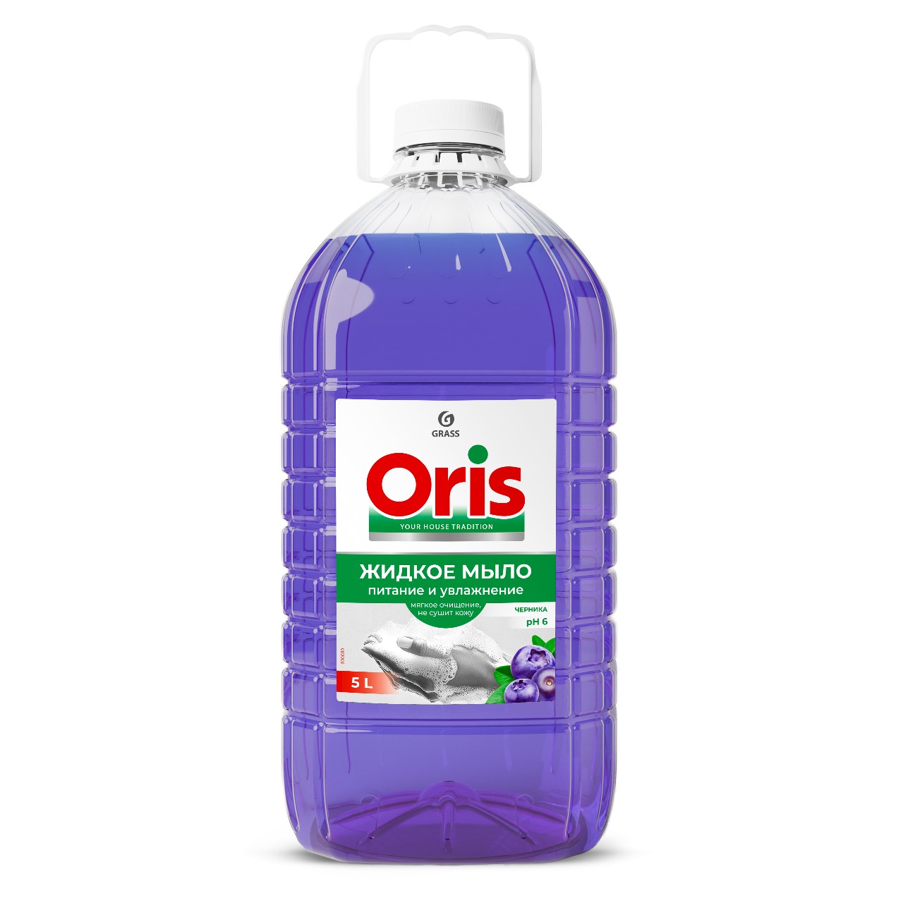 Жидкое мыло ORIS черника ПЭТ (канистра 5л) Жидкое мыло ORIS черника ПЭТ (канистра 5л)
