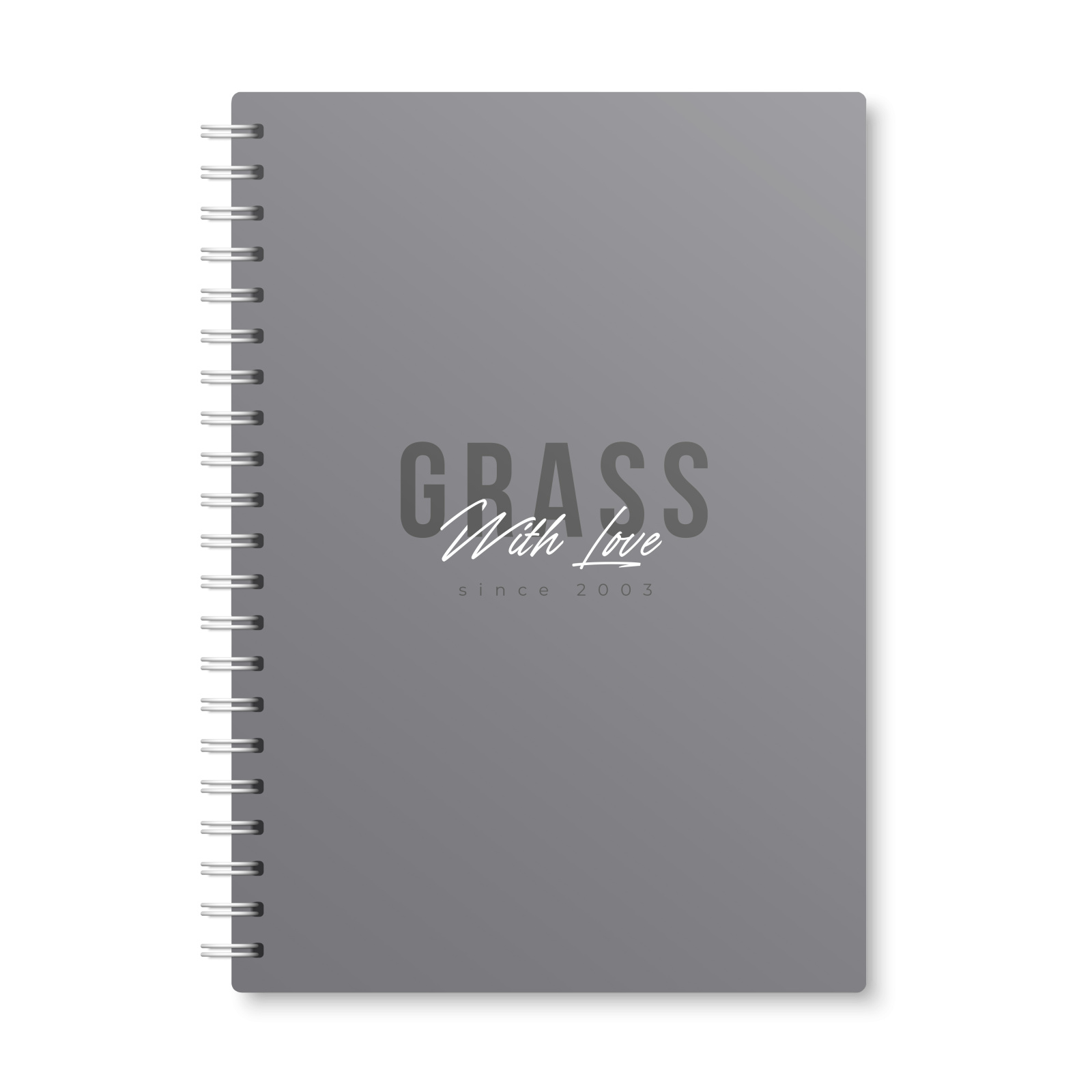 Блокнот на кольцах А4 GRASS WITH LOVE графит Блокнот на кольцах А4 GRASS WITH LOVE графит