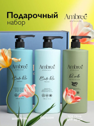 AMBREE Professional Шампунь для волос + Бальзам-кондиционер для волос + Гель для душа. 