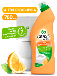 Средство для чистки сантехники "WC-gel" аромат цитруса (флакон 750 мл)